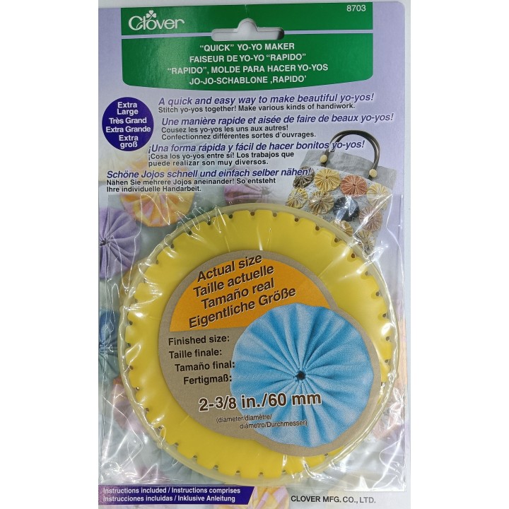 Molde para hacer Yo-Yos Clover Extra Grande (60 mm) | Modelo 8703