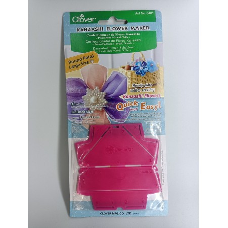 Molde Clover Kanzashi Flower Maker - Pétalo Redondo Grande (Art. 8481)