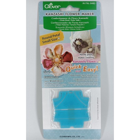Molde Clover Kanzashi Flower Maker - Pétalo Redondo Pequeño