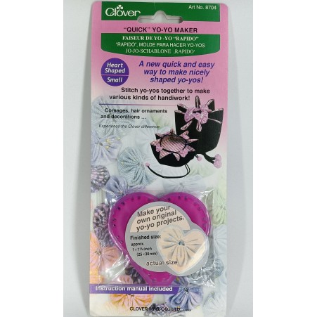 Molde Clover "Quick" Yo-Yo Maker - Corazón Pequeño 25x30mm