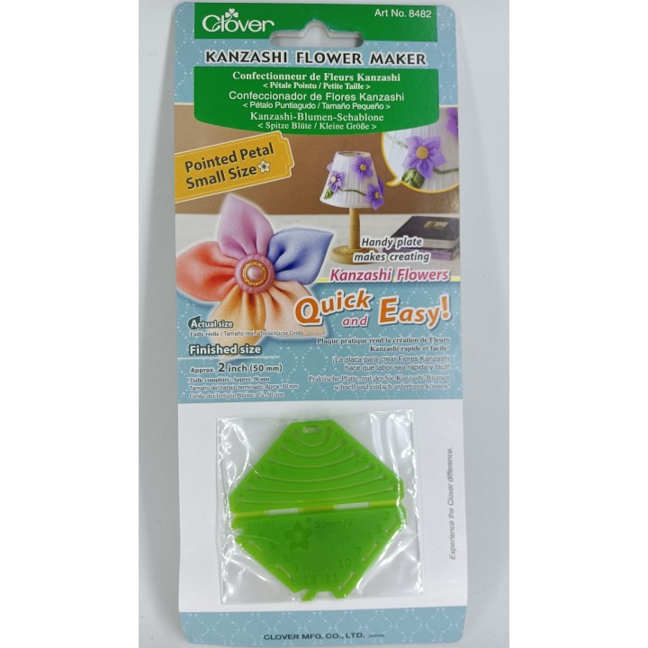 Molde Clover Kanzashi Flower Maker - Pétalo Puntiagudo Pequeño 50mm