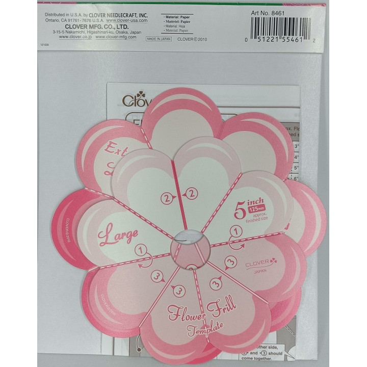 Plantillas Clover Flower Frill Templates | Set Grande y Extra Grande