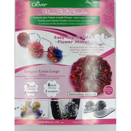 Plantillas Clover Flower Frill Templates | Set Grande y Extra Grande