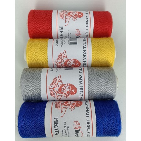Hilo de Hilvanar Pirata | 100% Viscosa - Calidad Profesional