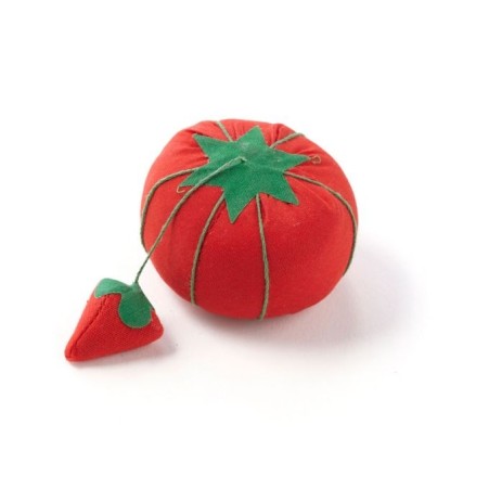 Acerico Tomate con Fresa Afiladora | Alfiletero Clásico de Costura