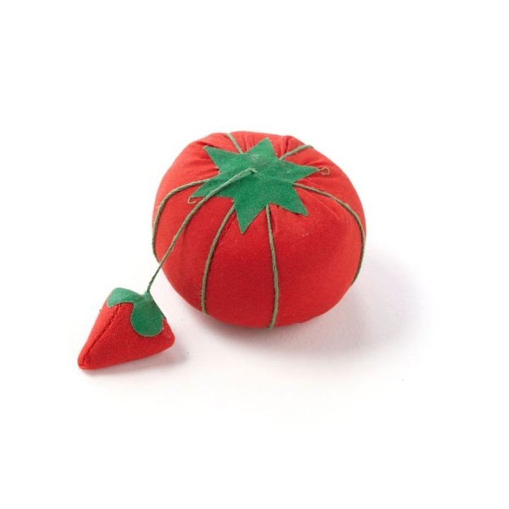 Acerico Tomate con Fresa Afiladora | Alfiletero Clásico de Costura